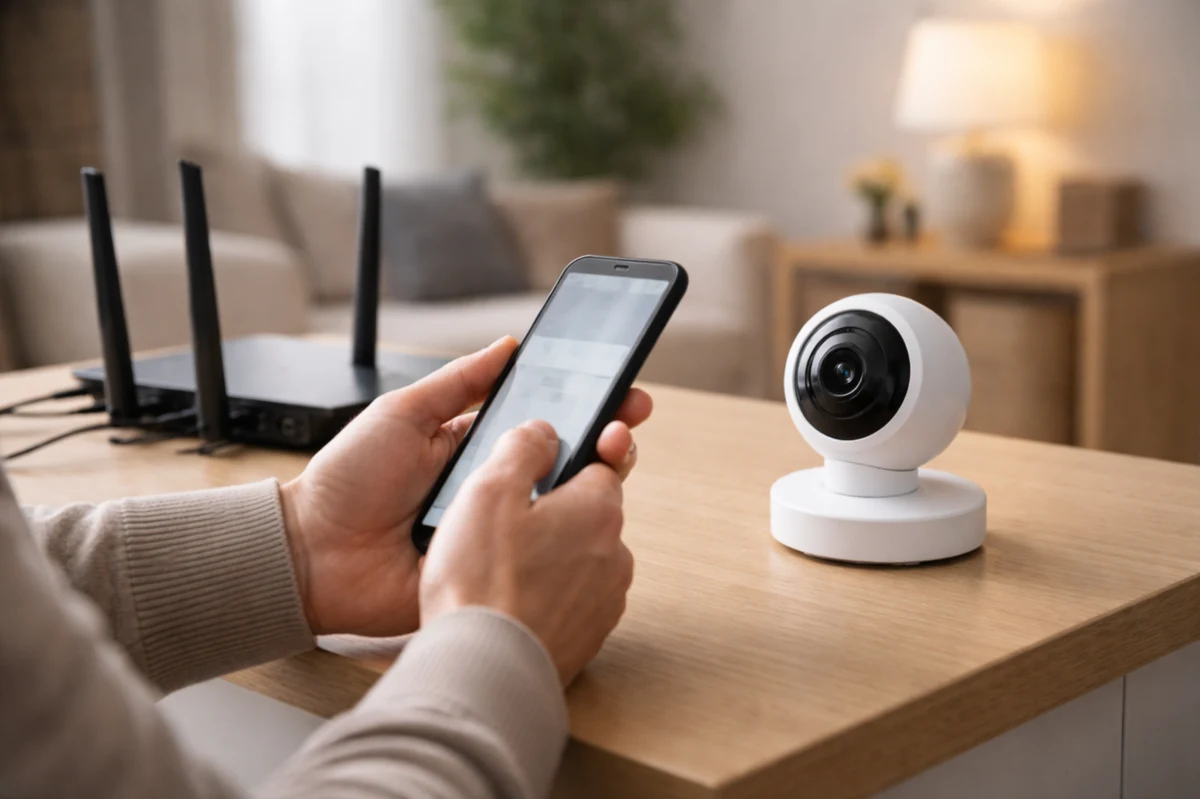 подключение камеры EZVIZ через телефон и приложение при первичной настройке