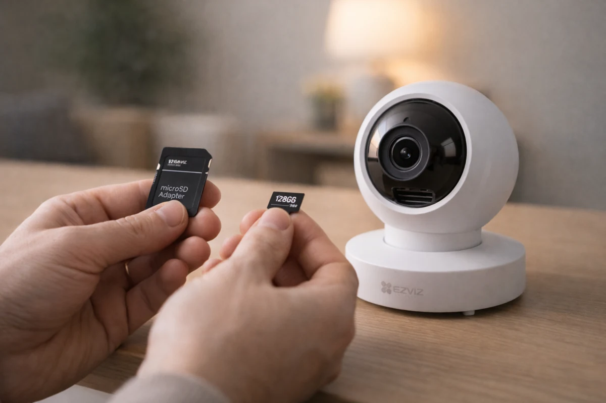 EZVIZ не записывает архив на карту памяти microSD