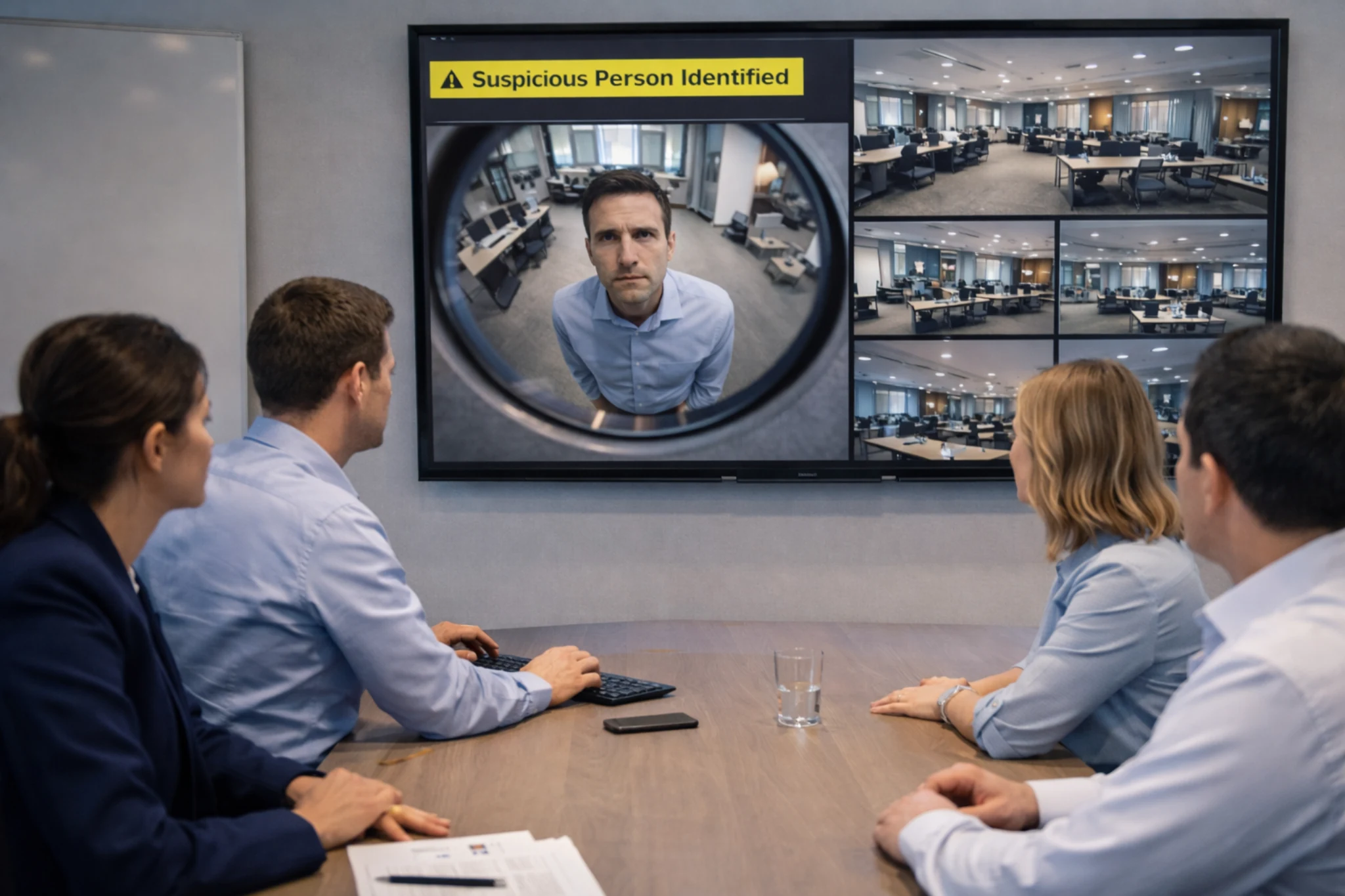 Разбор спорной ситуации по записям видеонаблюдения в офисе