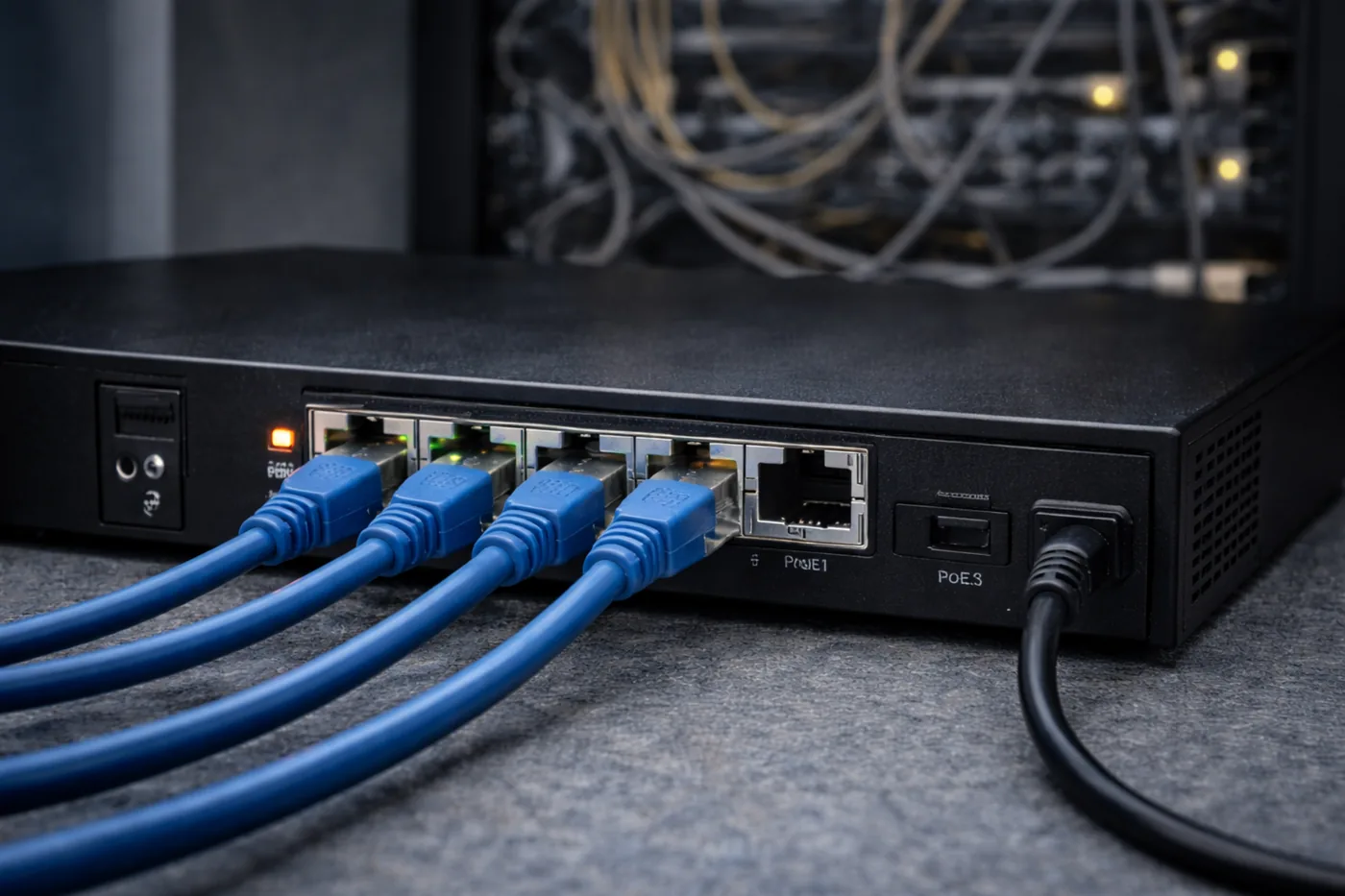 PoE-коммутатор: питание и сеть по одному кабелю витая пара