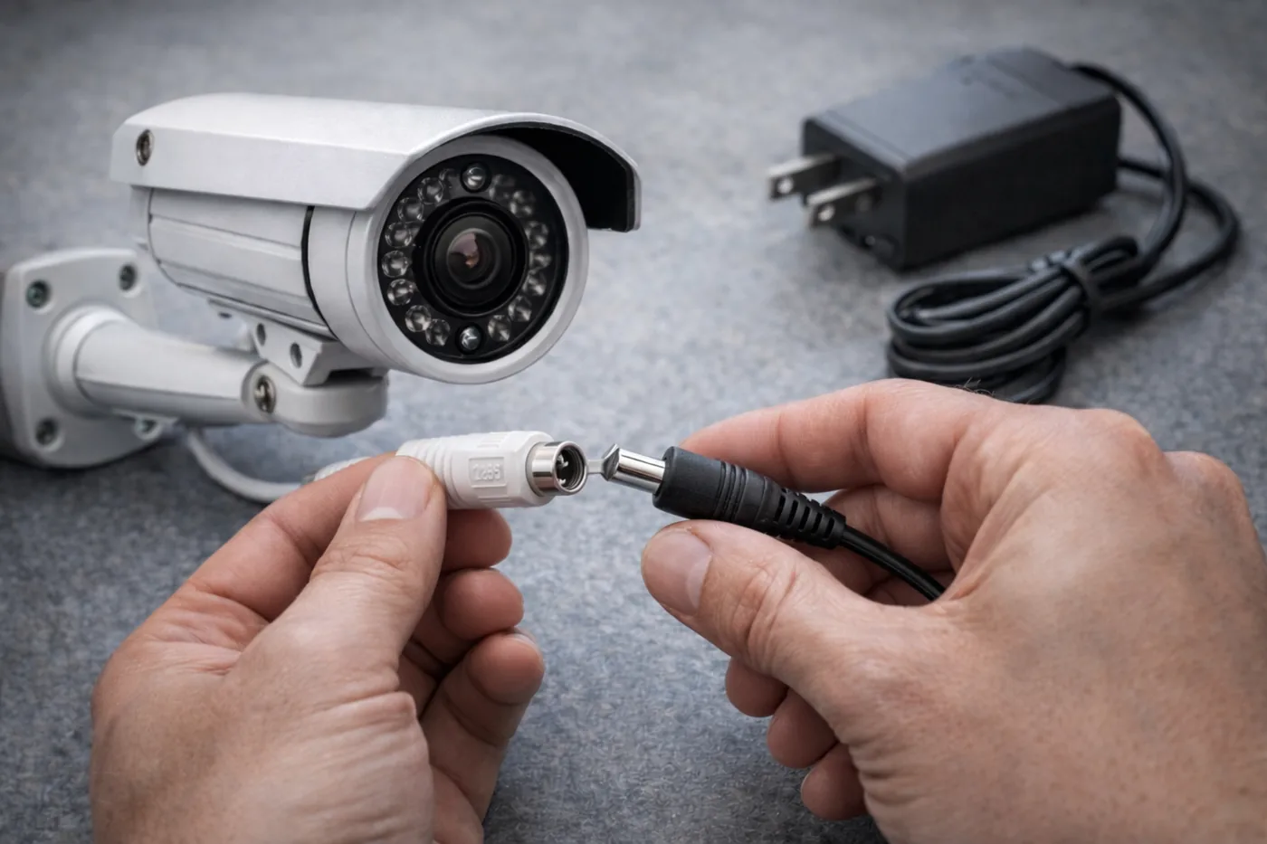 Проверка питания камеры: правильный разъём 12V и подключение питания