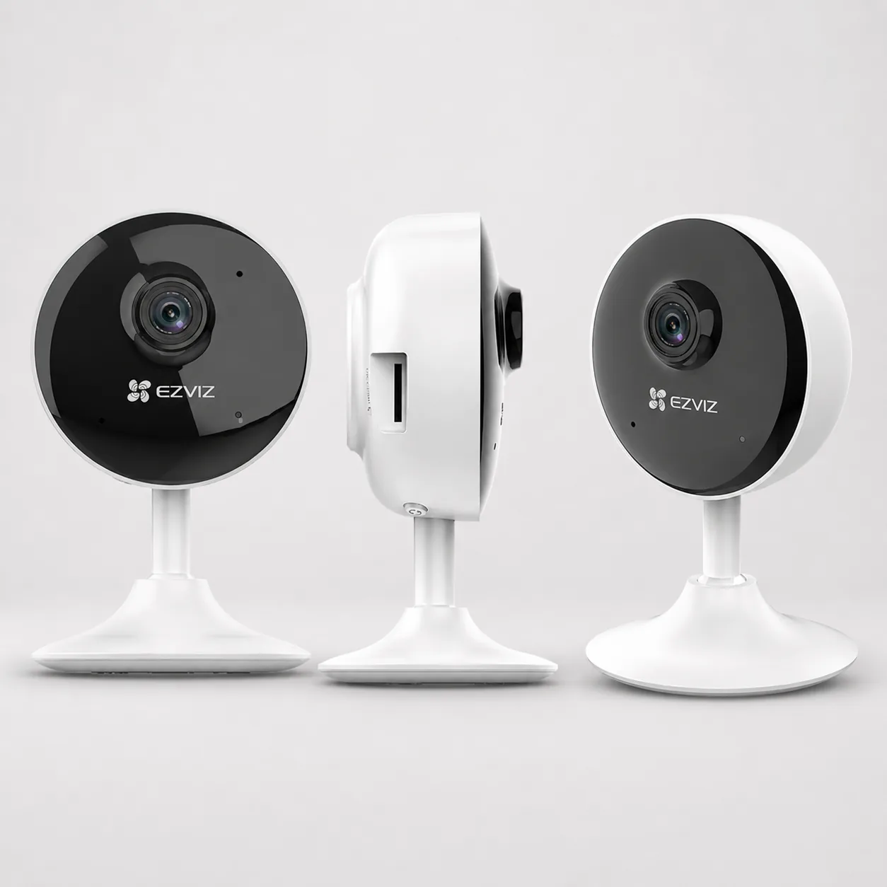 EZVIZ C1C-B вид спереди, сбоку и под углом