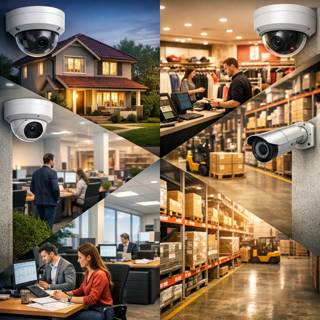 Сценарии выбора: дом, магазин, офис, склад.