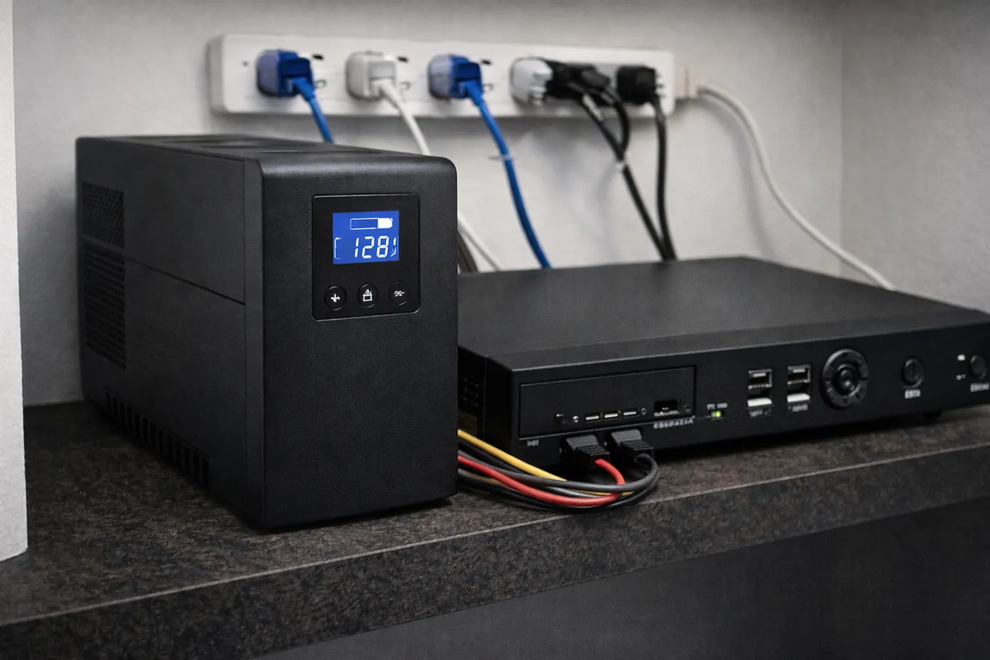 ИБП для видеорегистратора защищает запись от скачков и отключений питания