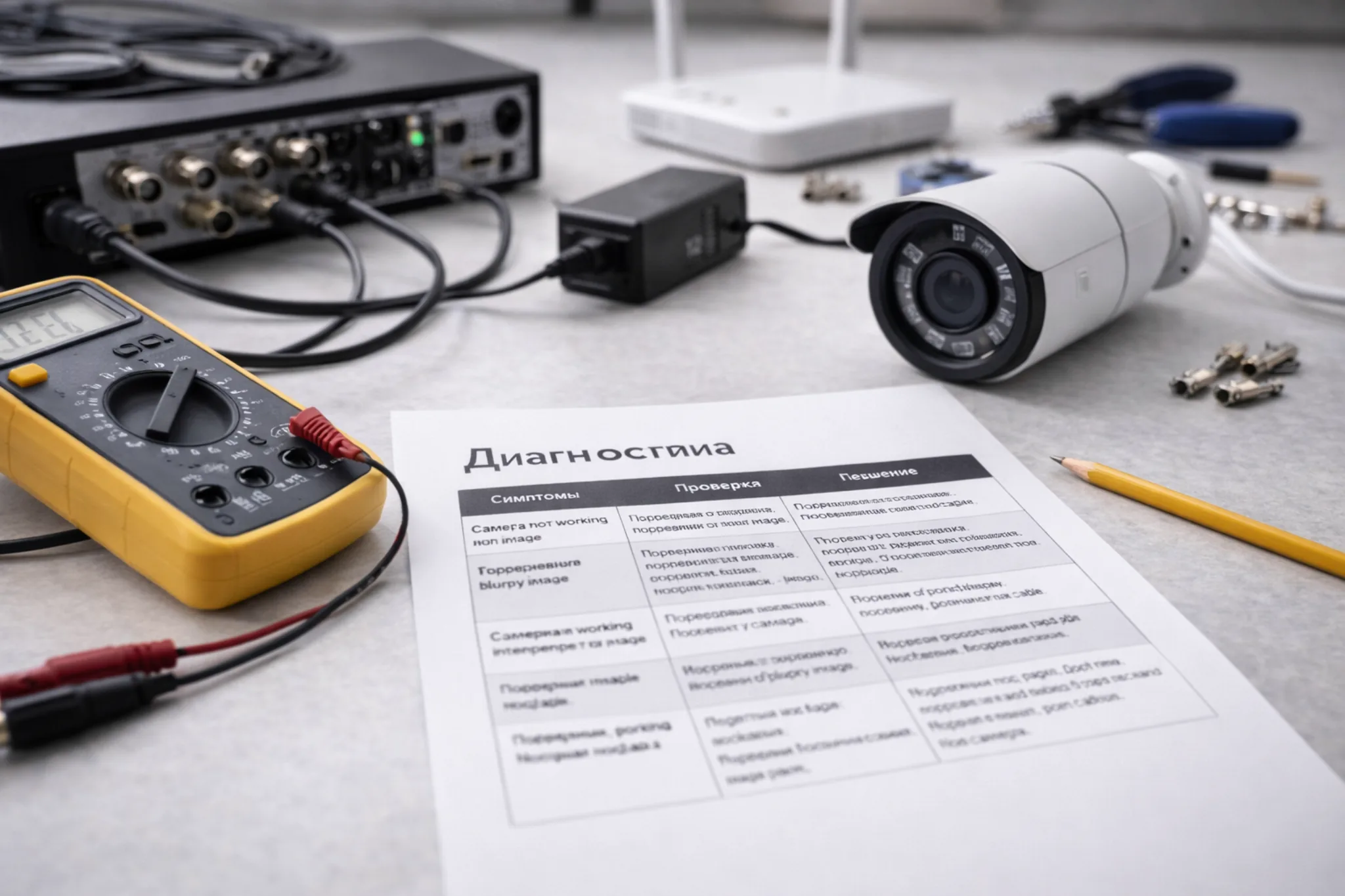 Уличная камера видеонаблюдения на фасаде дома под солнцем