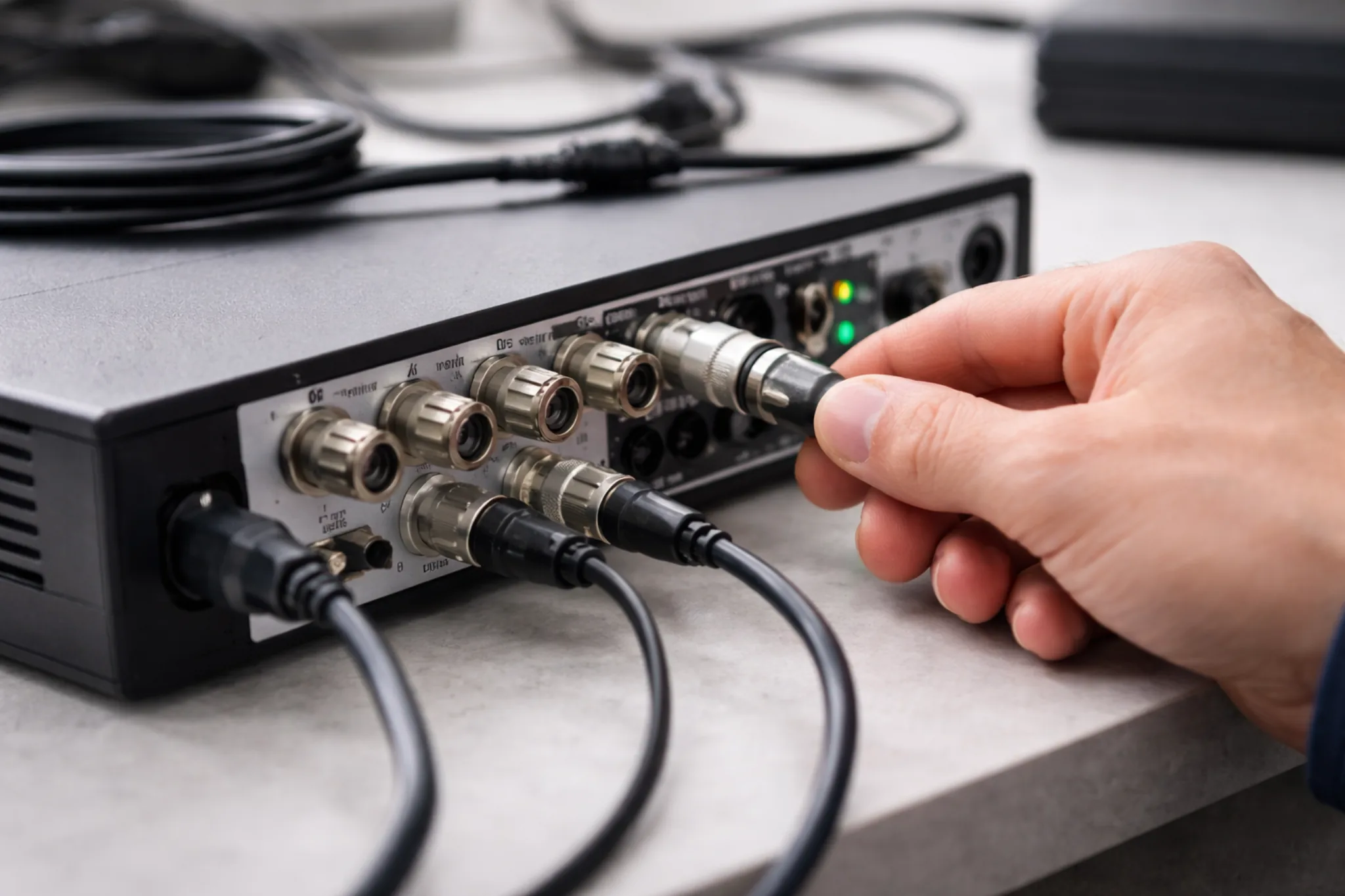 Подключение BNC разъёма к видеорегистратору для проверки канала